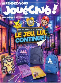 Prospectus promotionnel JouéClub valable à partir du 25/08/2026
