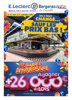 Prospectus promotionnel E.Leclerc valable à partir du 25/08/2026