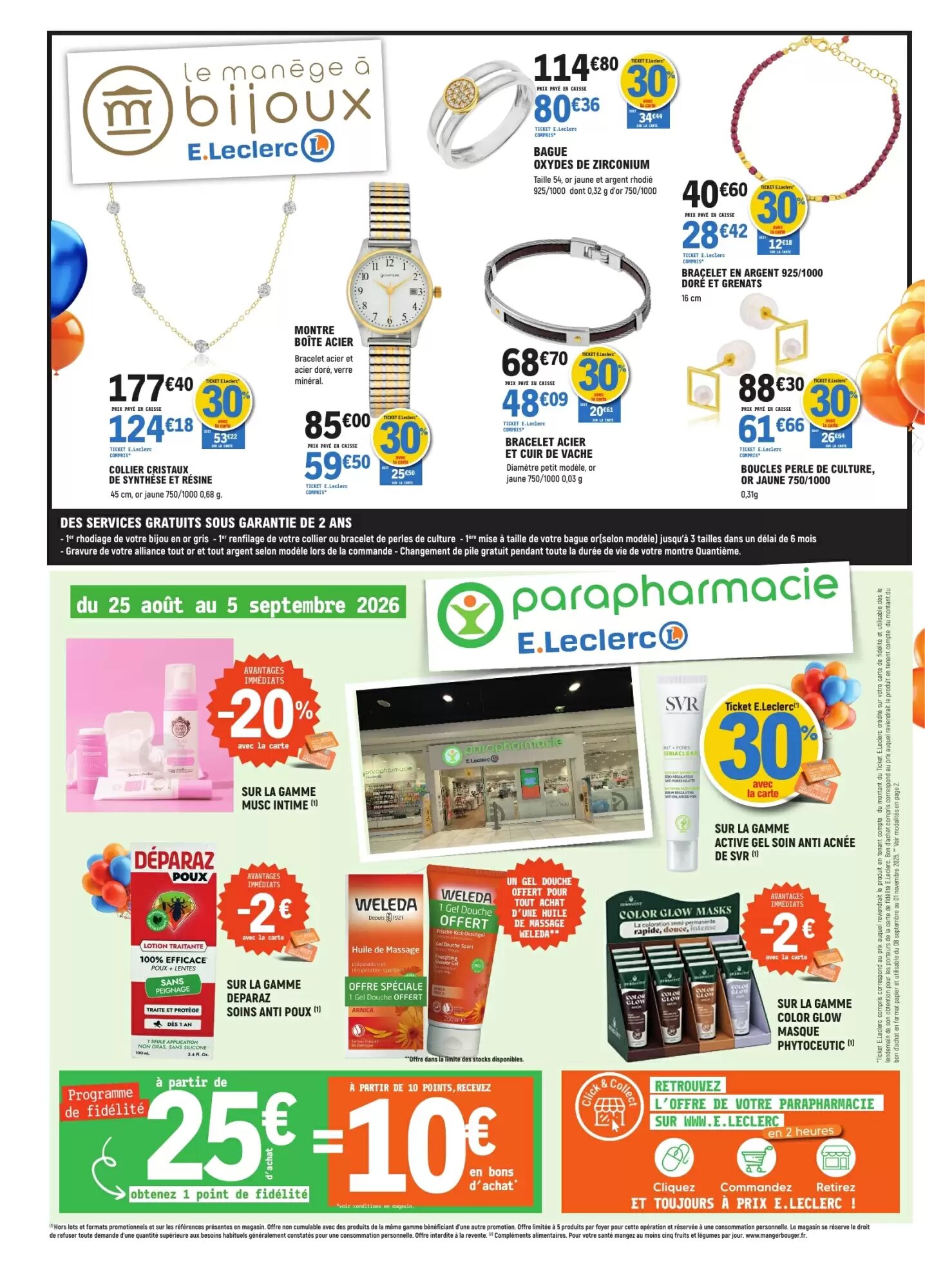 Prospectus promotionnel E.Leclerc valable à partir du 25/08/2026 - Page 34.