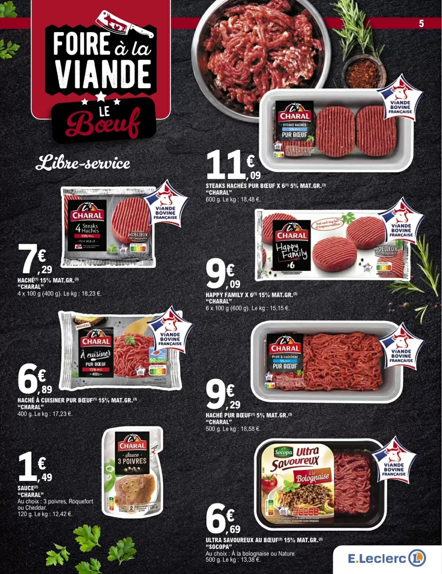 Prospectus promotionnel E.Leclerc valable à partir du 25/08/2026 - Page 5.