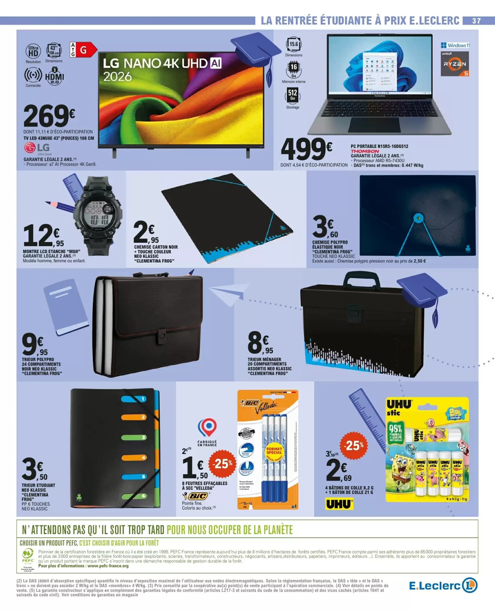 Prospectus promotionnel E.Leclerc valable à partir du 25/08/2026 - Page 37.