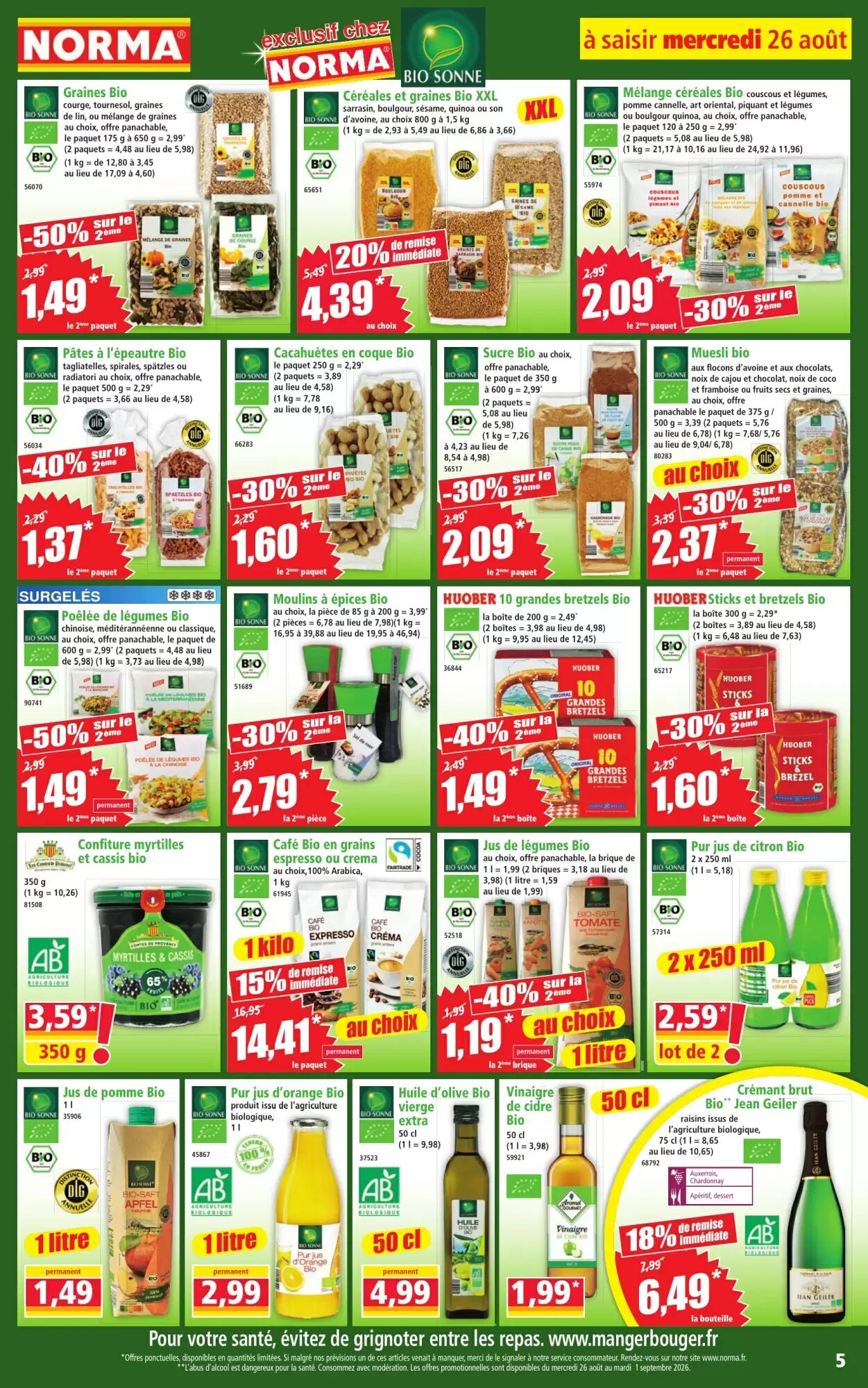 Prospectus promotionnel Norma valable à partir du 26/08/2026 - Page 5.