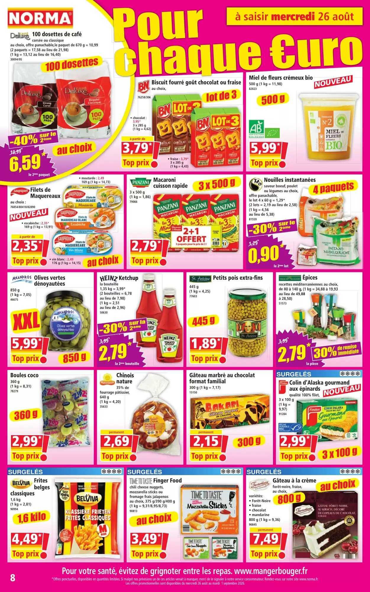 Prospectus promotionnel Norma valable à partir du 26/08/2026 - Page 8.