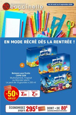 Prospectus promotionnel Coccinelle Supermarché valable à partir du 26/08/2026