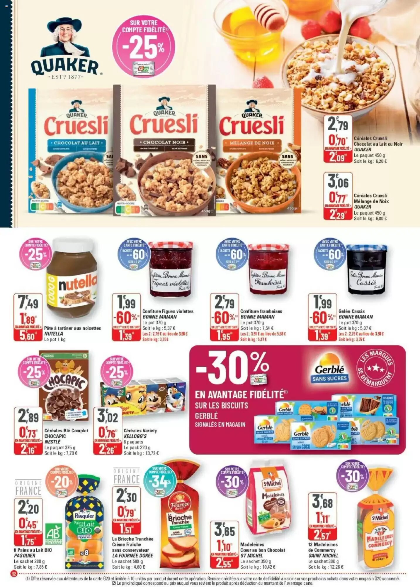 Prospectus promotionnel G20 valable à partir du 26/08/2026 - Page 12.