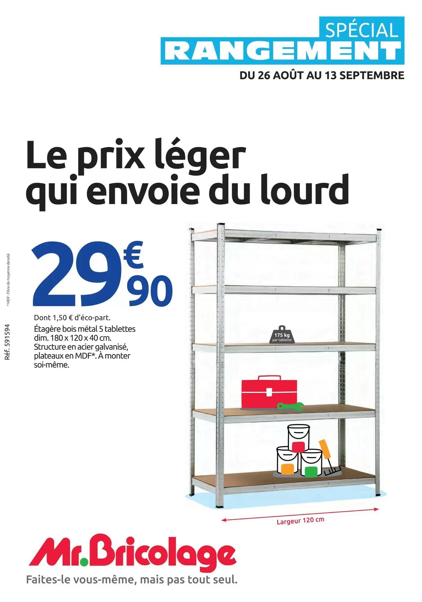 Prospectus promotionnel Mr Bricolage valable à partir du 26/08/2026 - Page 1.
