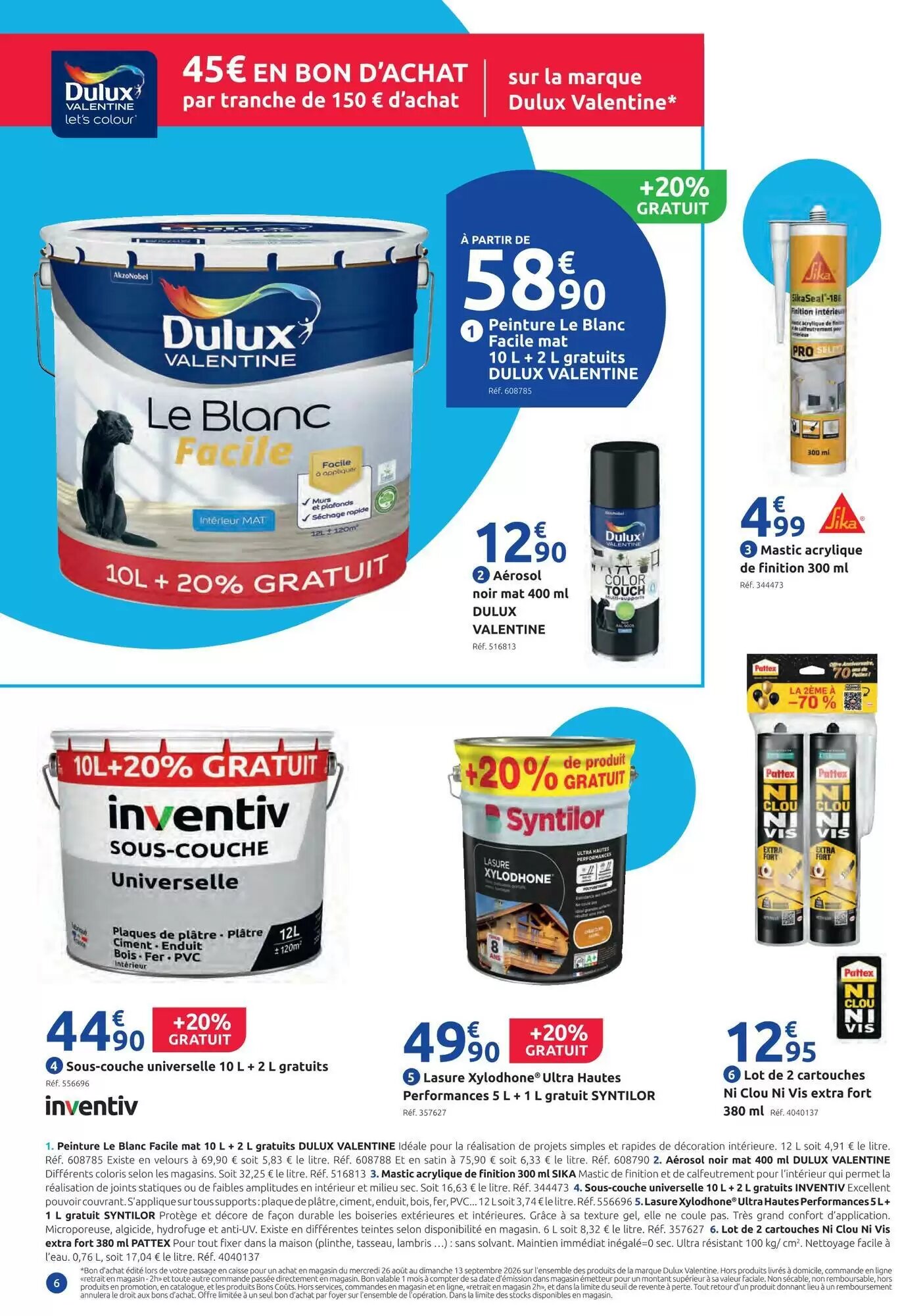 Prospectus promotionnel Mr Bricolage valable à partir du 26/08/2026 - Page 6.