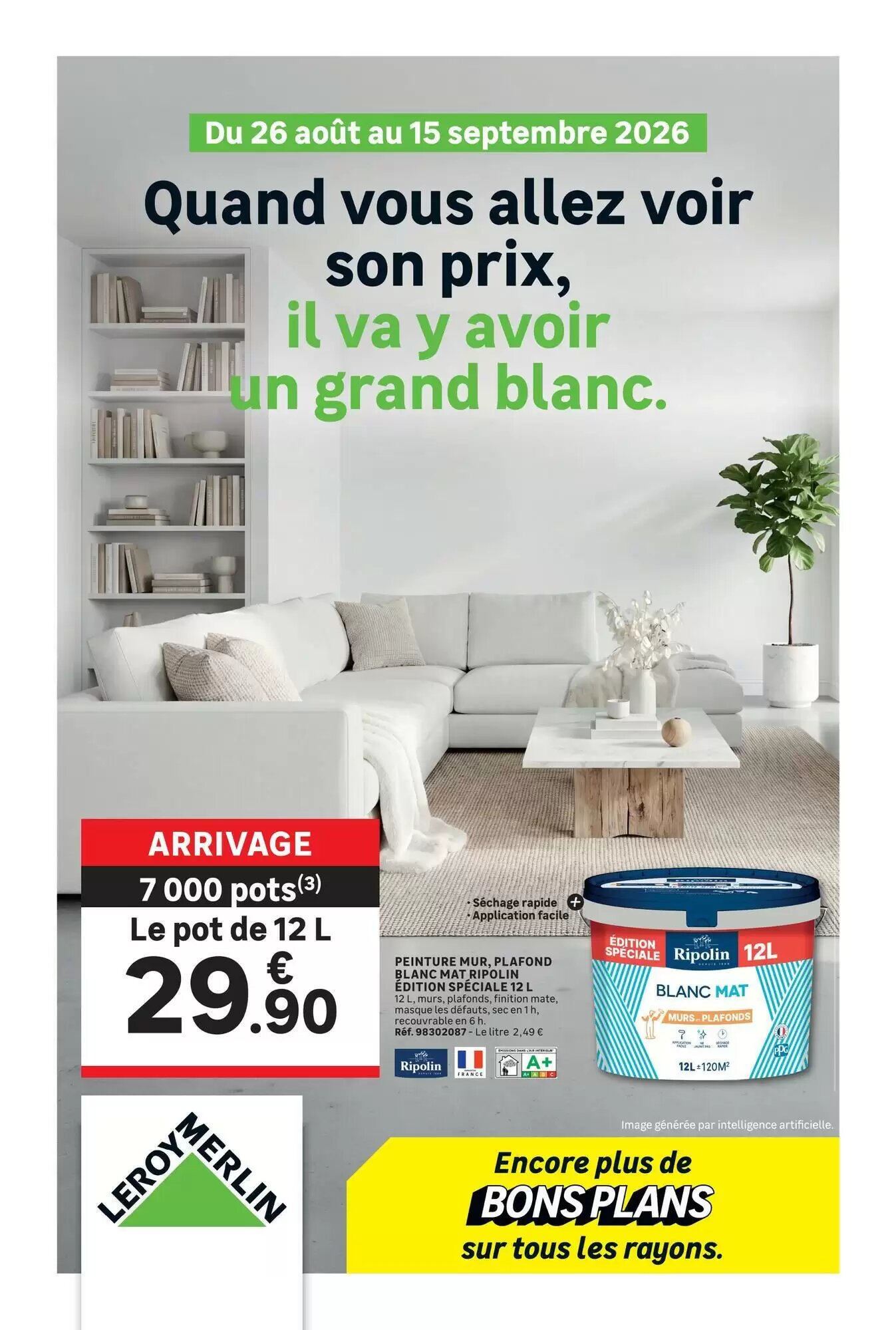 Prospectus promotionnel Leroy Merlin valable à partir du 26/08/2026 - Page 1.