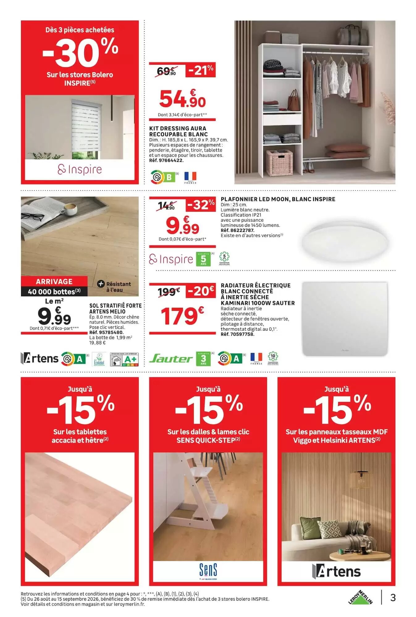 Prospectus promotionnel Leroy Merlin valable à partir du 26/08/2026 - Page 3.