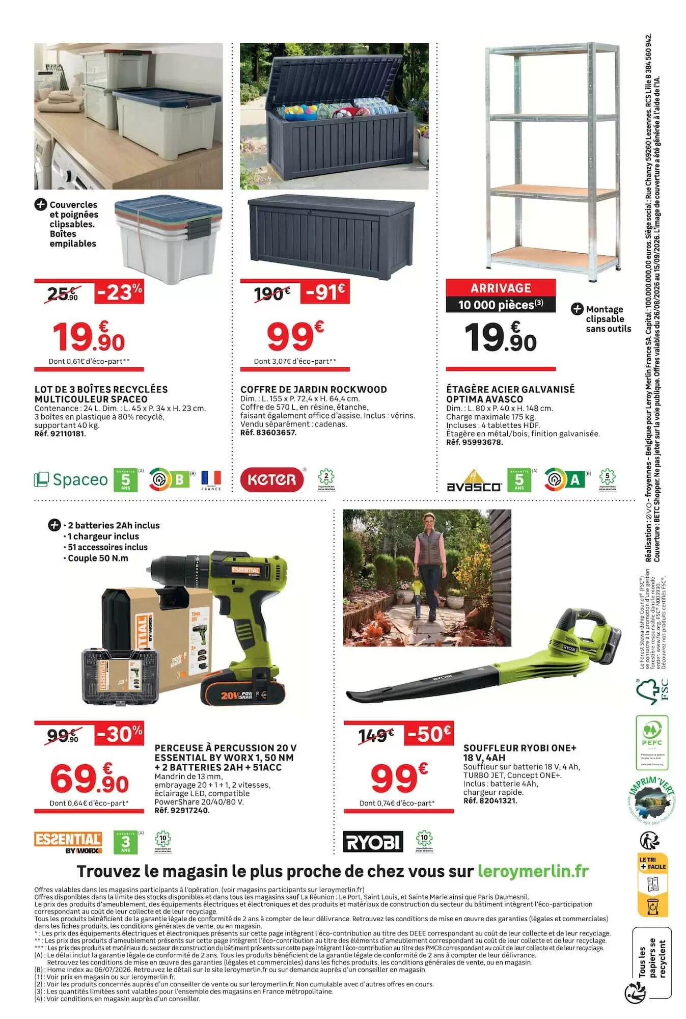 Prospectus promotionnel Leroy Merlin valable à partir du 26/08/2026 - Page 4.