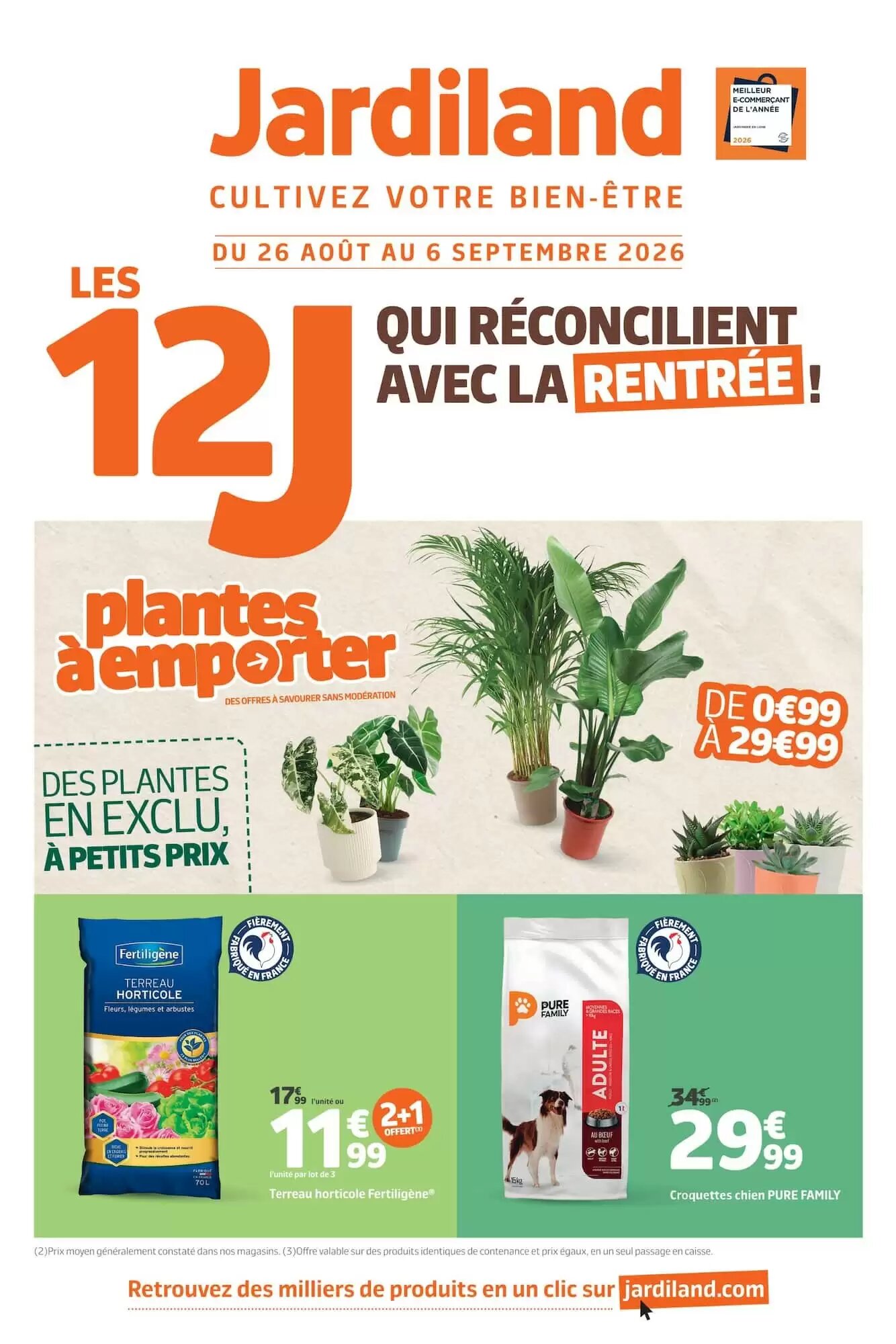 Prospectus promotionnel Jardiland valable à partir du 26/08/2026 - Page 1.