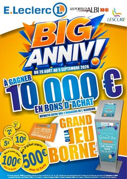 Prospectus promotionnel E.Leclerc valable à partir du 26/08/2026