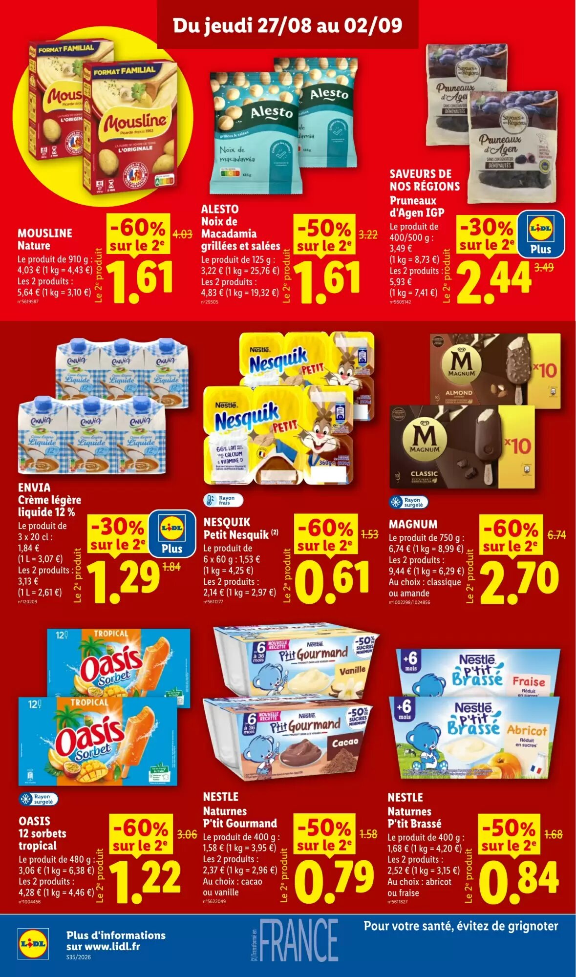 Prospectus promotionnel Lidl valable à partir du 27/08/2026 - Page 14.