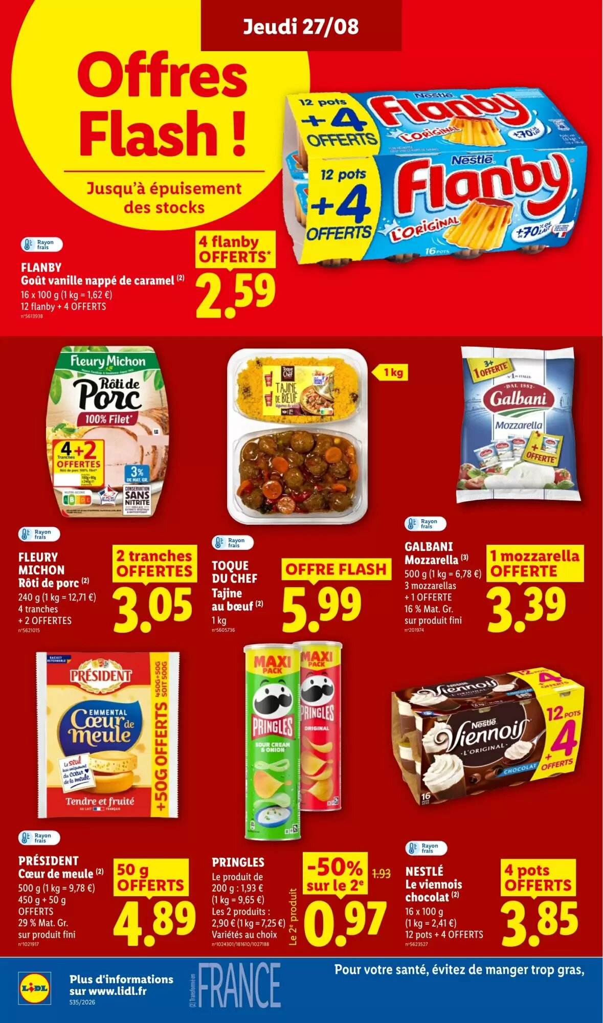 Prospectus promotionnel Lidl valable à partir du 27/08/2026 - Page 16.