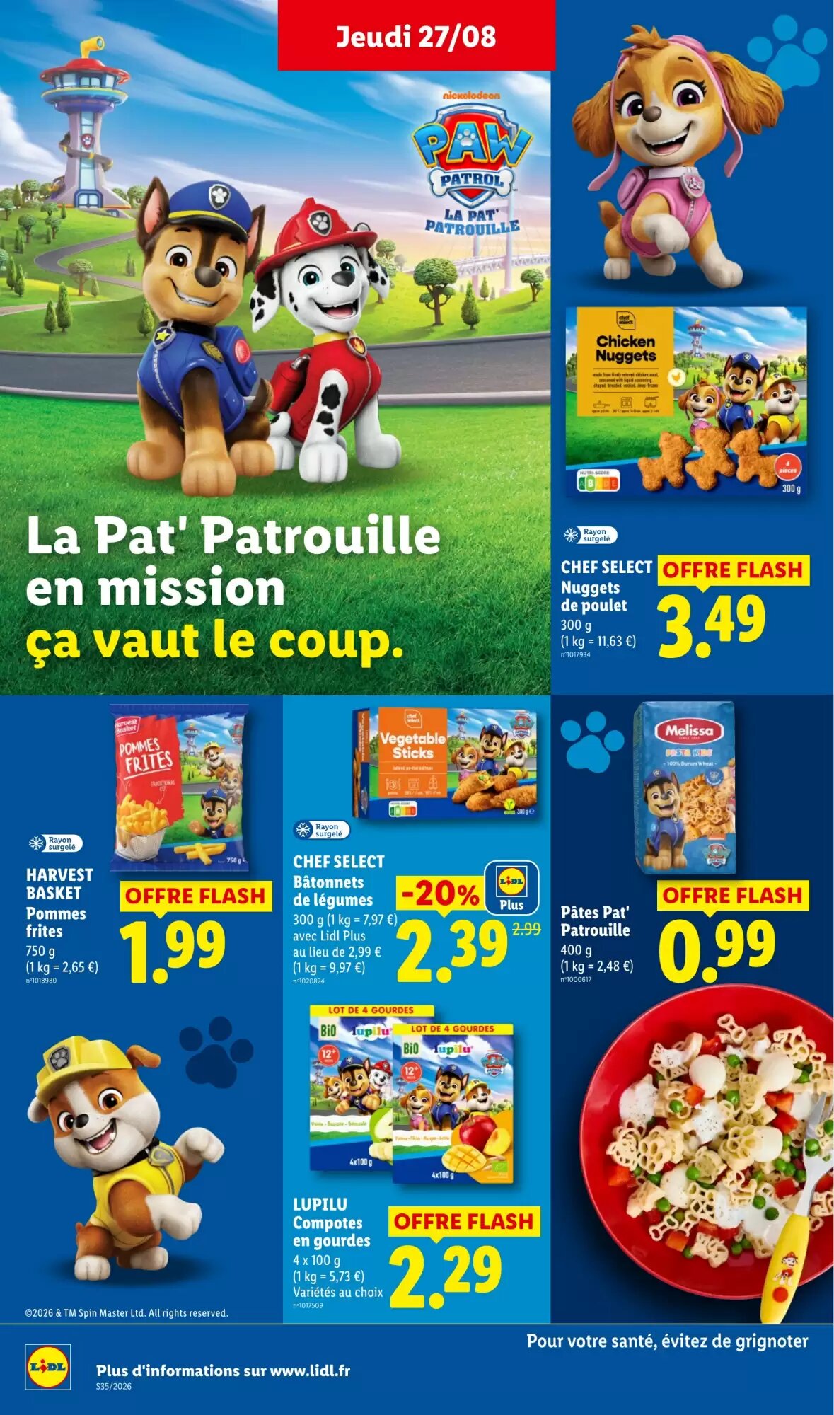 Prospectus promotionnel Lidl valable à partir du 27/08/2026 - Page 20.