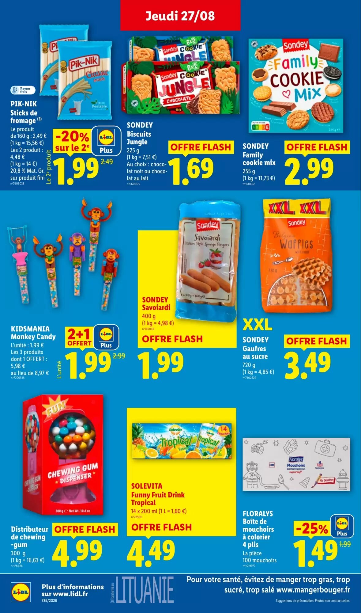 Prospectus promotionnel Lidl valable à partir du 27/08/2026 - Page 22.