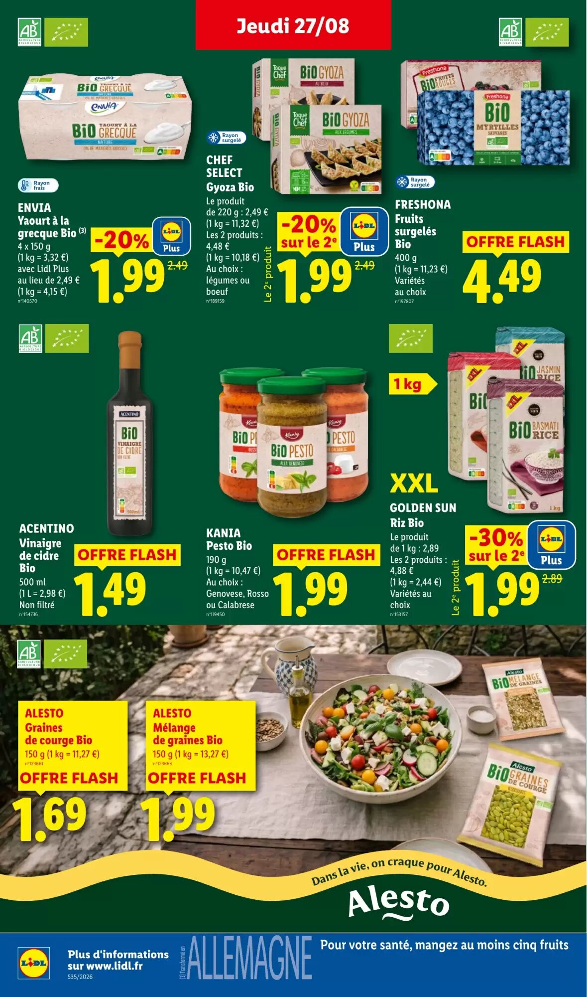 Prospectus promotionnel Lidl valable à partir du 27/08/2026 - Page 24.