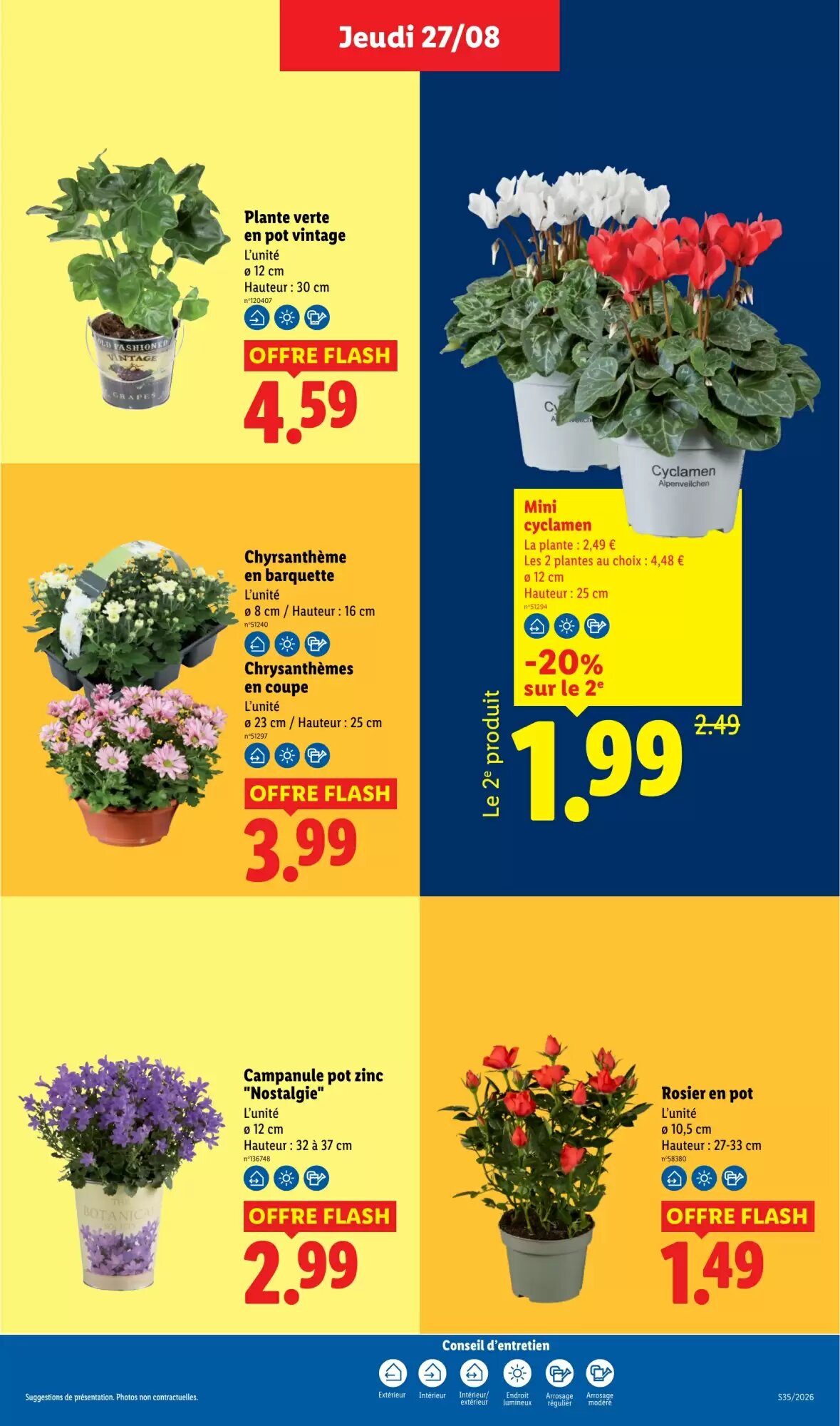 Prospectus promotionnel Lidl valable à partir du 27/08/2026 - Page 29.