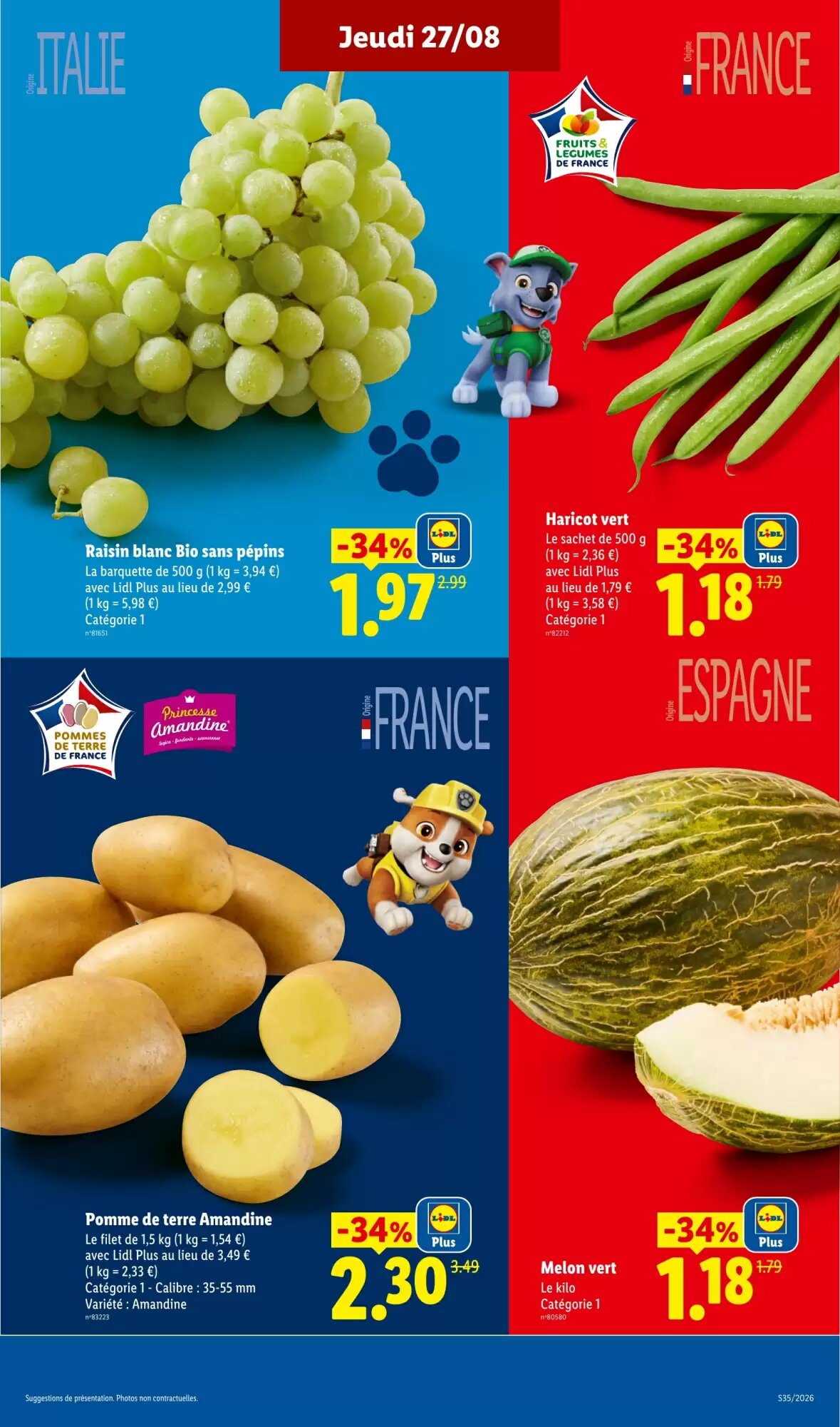 Prospectus promotionnel Lidl valable à partir du 27/08/2026 - Page 3.