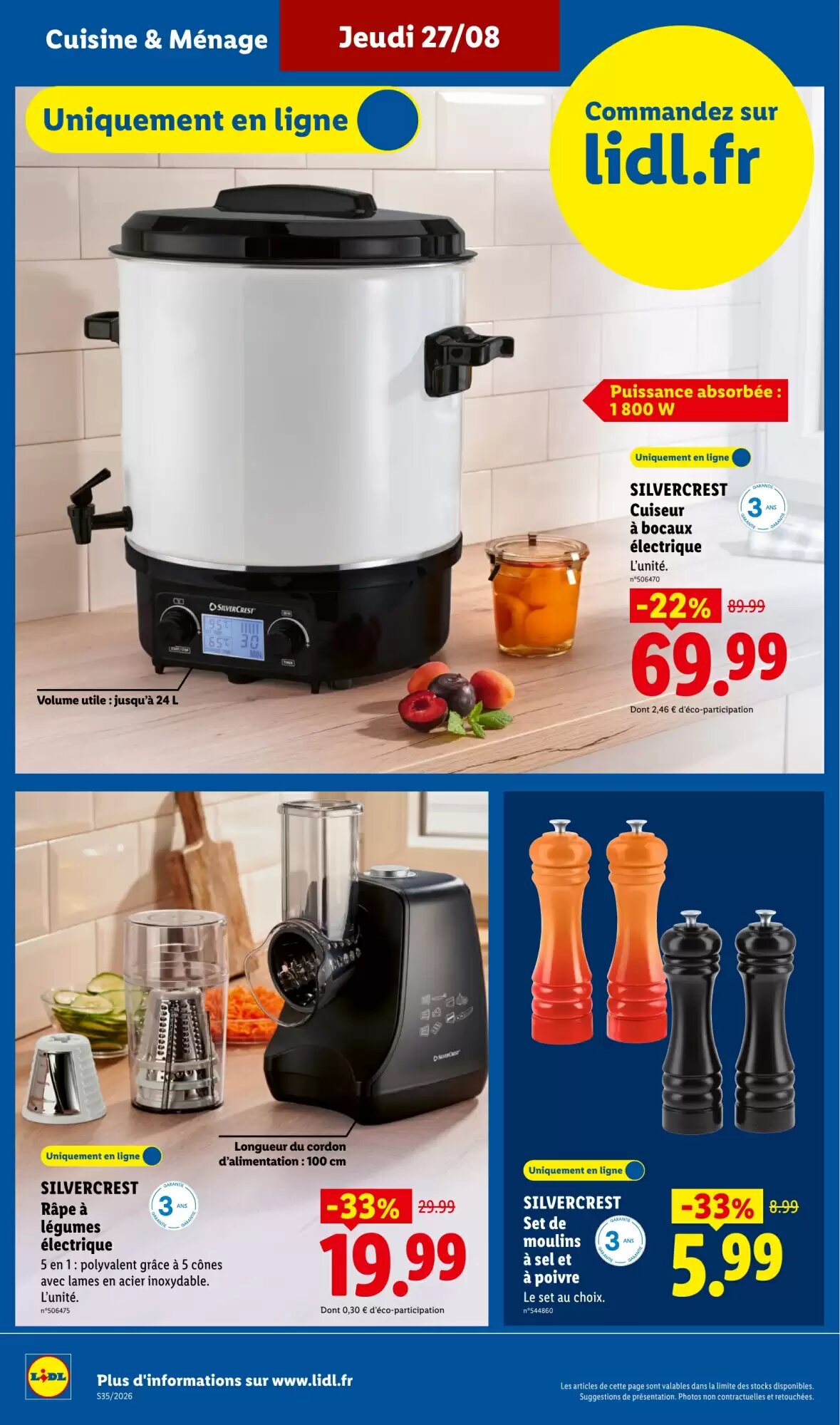Prospectus promotionnel Lidl valable à partir du 27/08/2026 - Page 30.