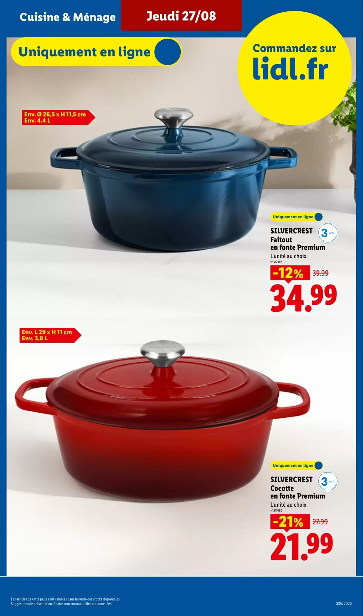 Prospectus promotionnel Lidl valable à partir du 27/08/2026 - Page 31.