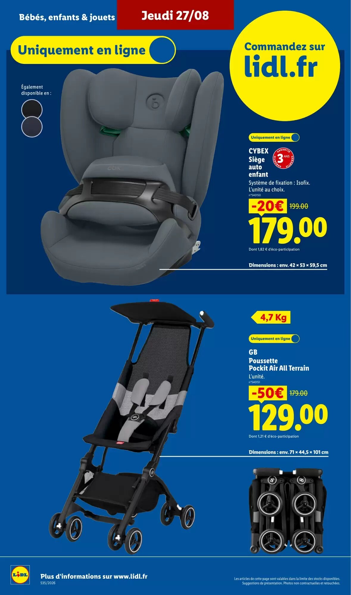Prospectus promotionnel Lidl valable à partir du 27/08/2026 - Page 32.
