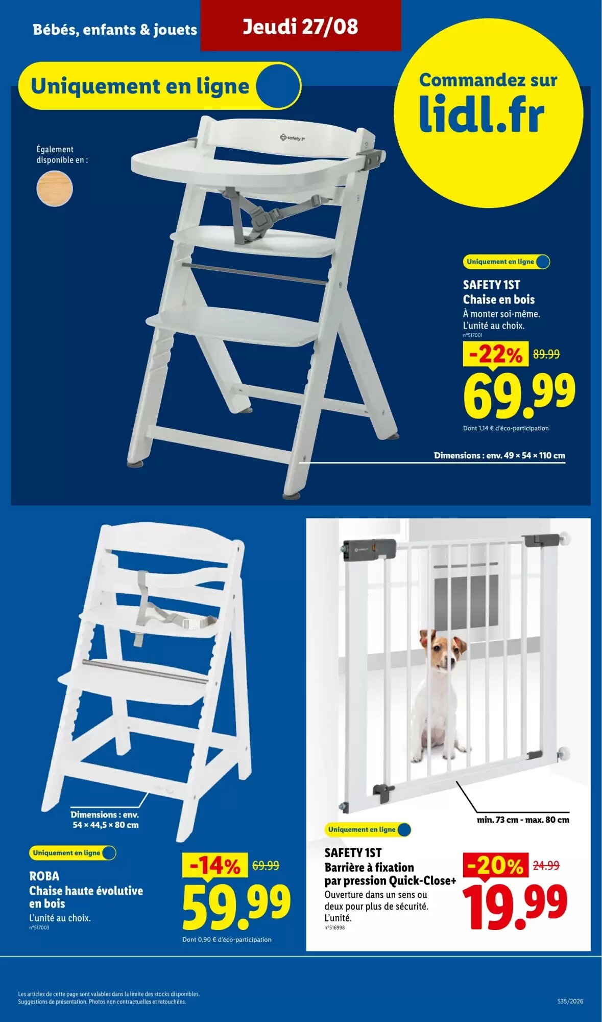 Prospectus promotionnel Lidl valable à partir du 27/08/2026 - Page 33.