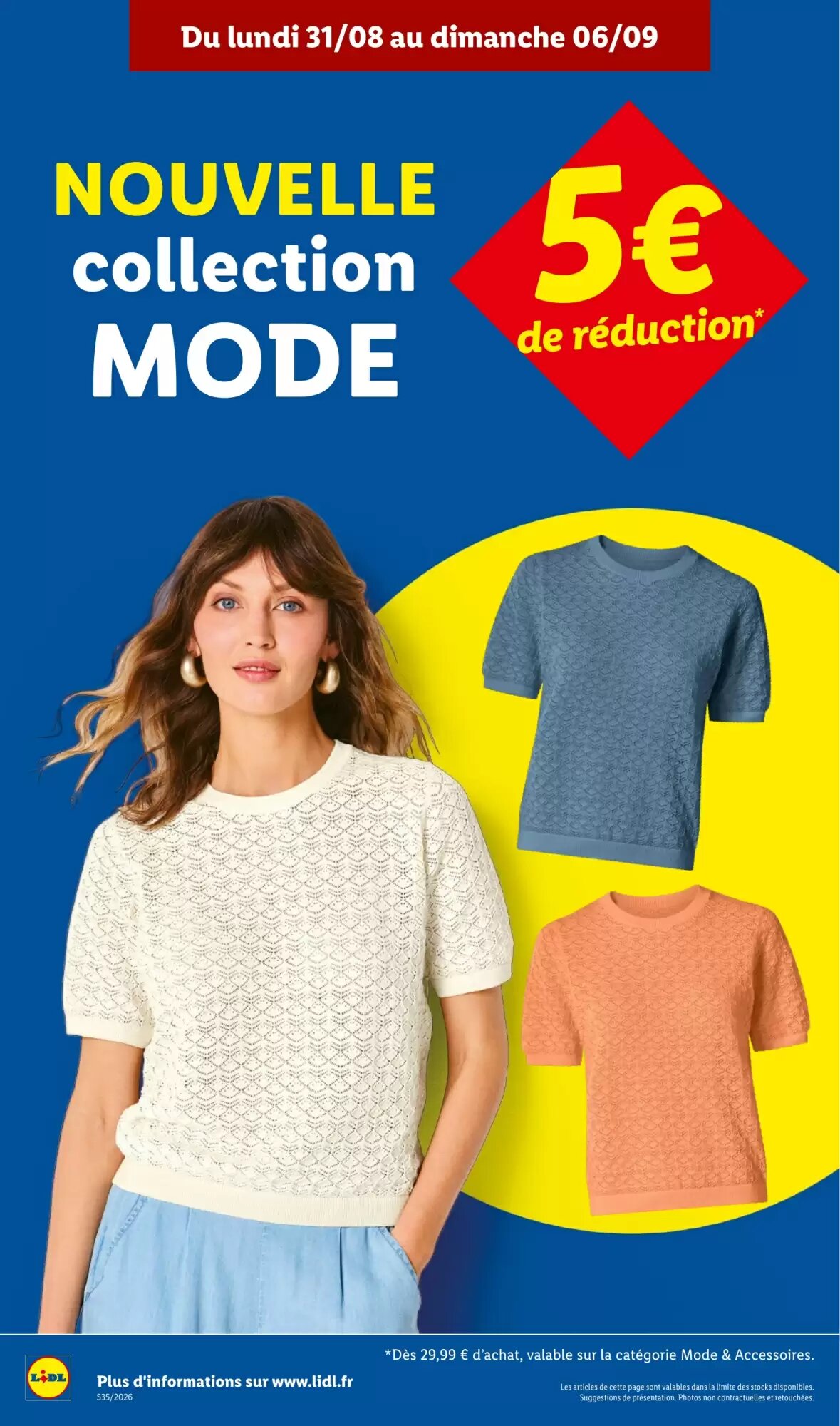 Prospectus promotionnel Lidl valable à partir du 27/08/2026 - Page 34.