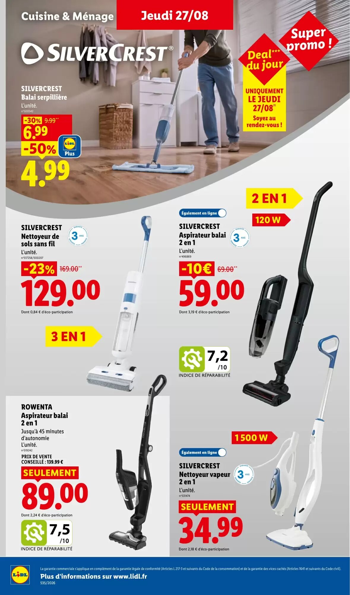 Prospectus promotionnel Lidl valable à partir du 27/08/2026 - Page 36.