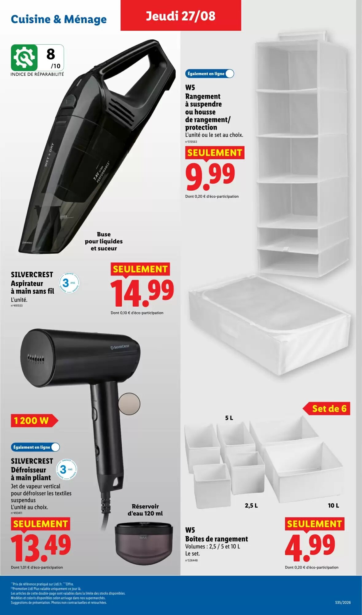 Prospectus promotionnel Lidl valable à partir du 27/08/2026 - Page 37.