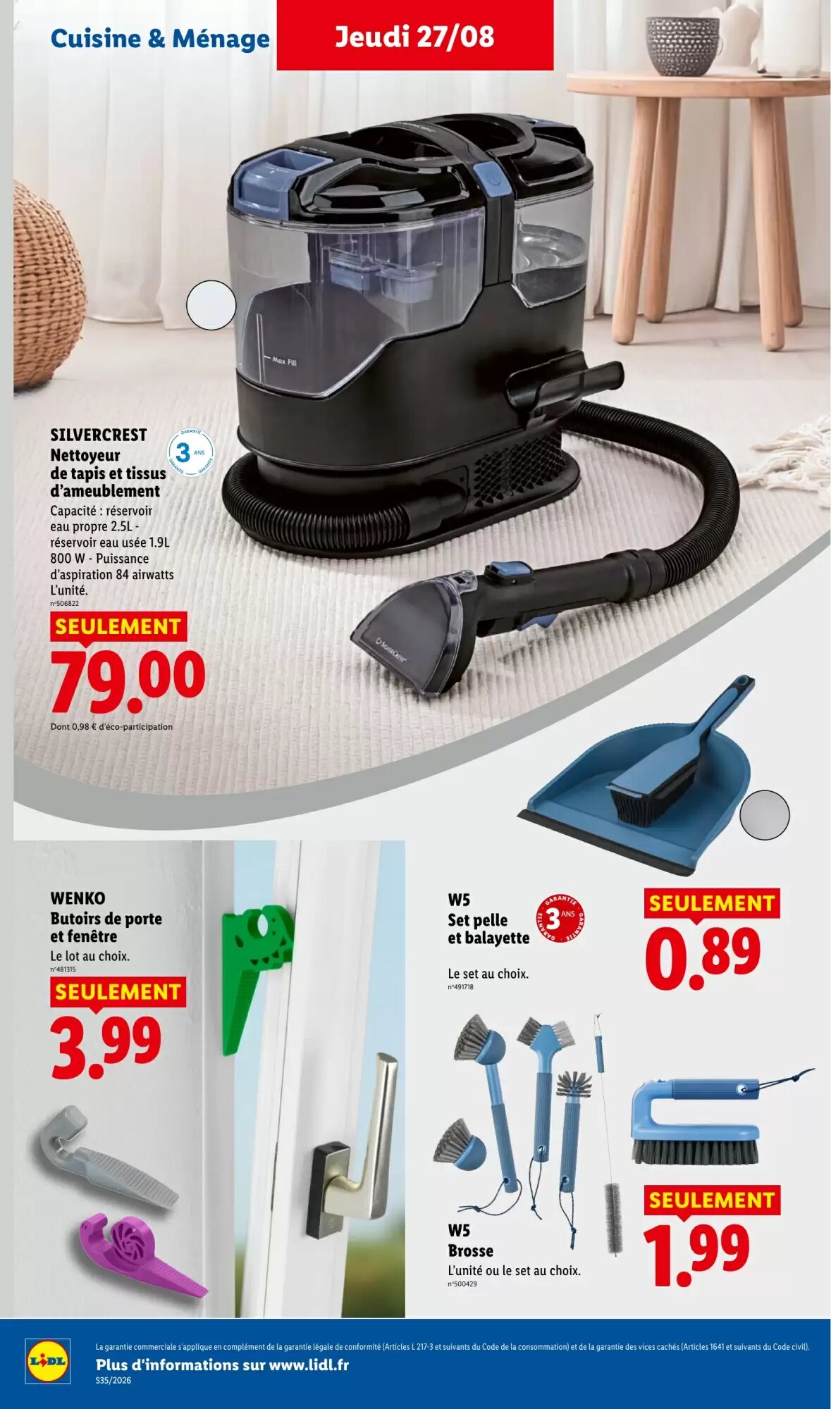 Prospectus promotionnel Lidl valable à partir du 27/08/2026 - Page 38.