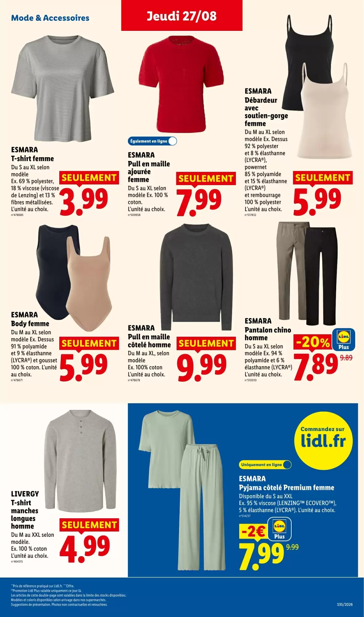 Prospectus promotionnel Lidl valable à partir du 27/08/2026 - Page 43.