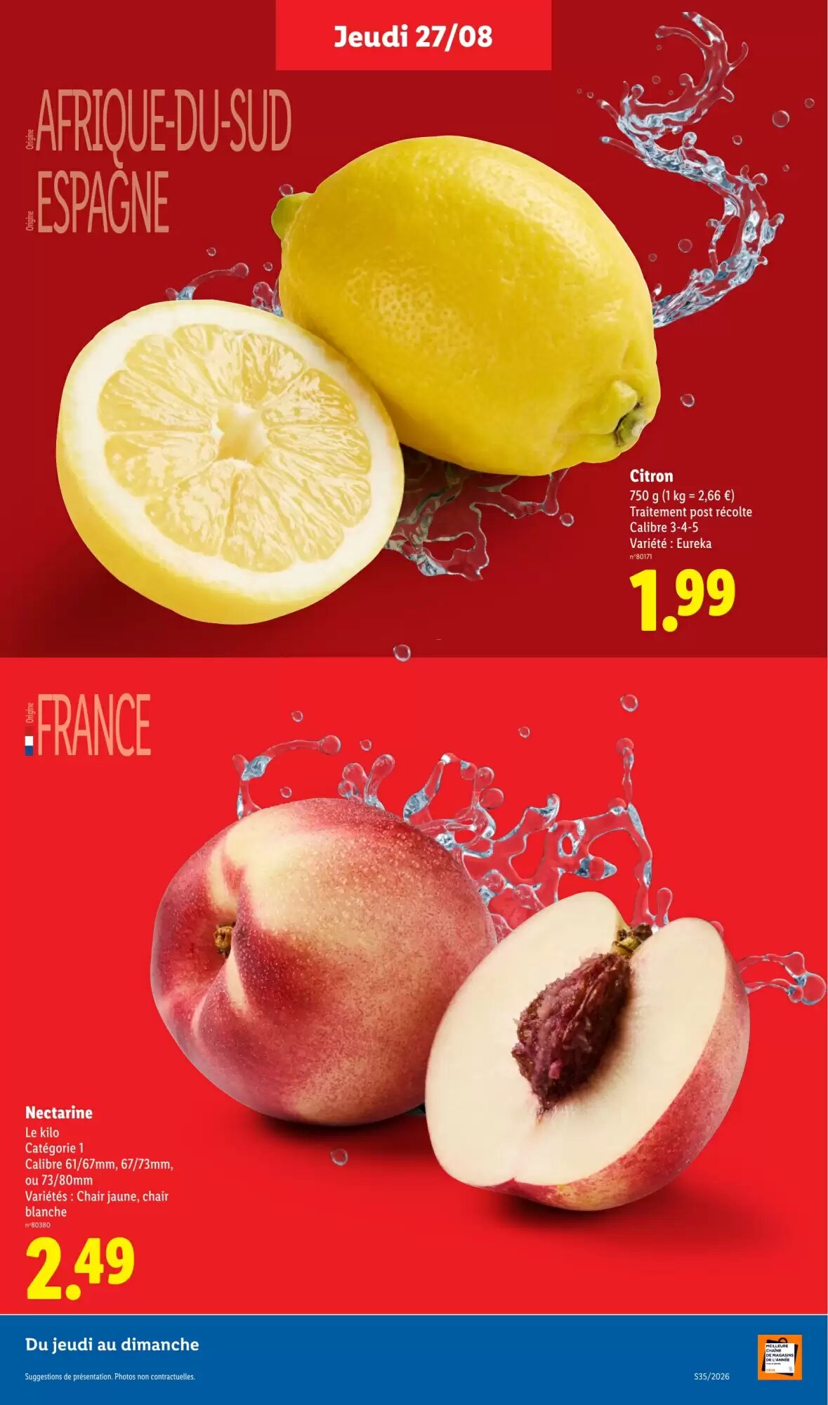 Prospectus promotionnel Lidl valable à partir du 27/08/2026 - Page 5.