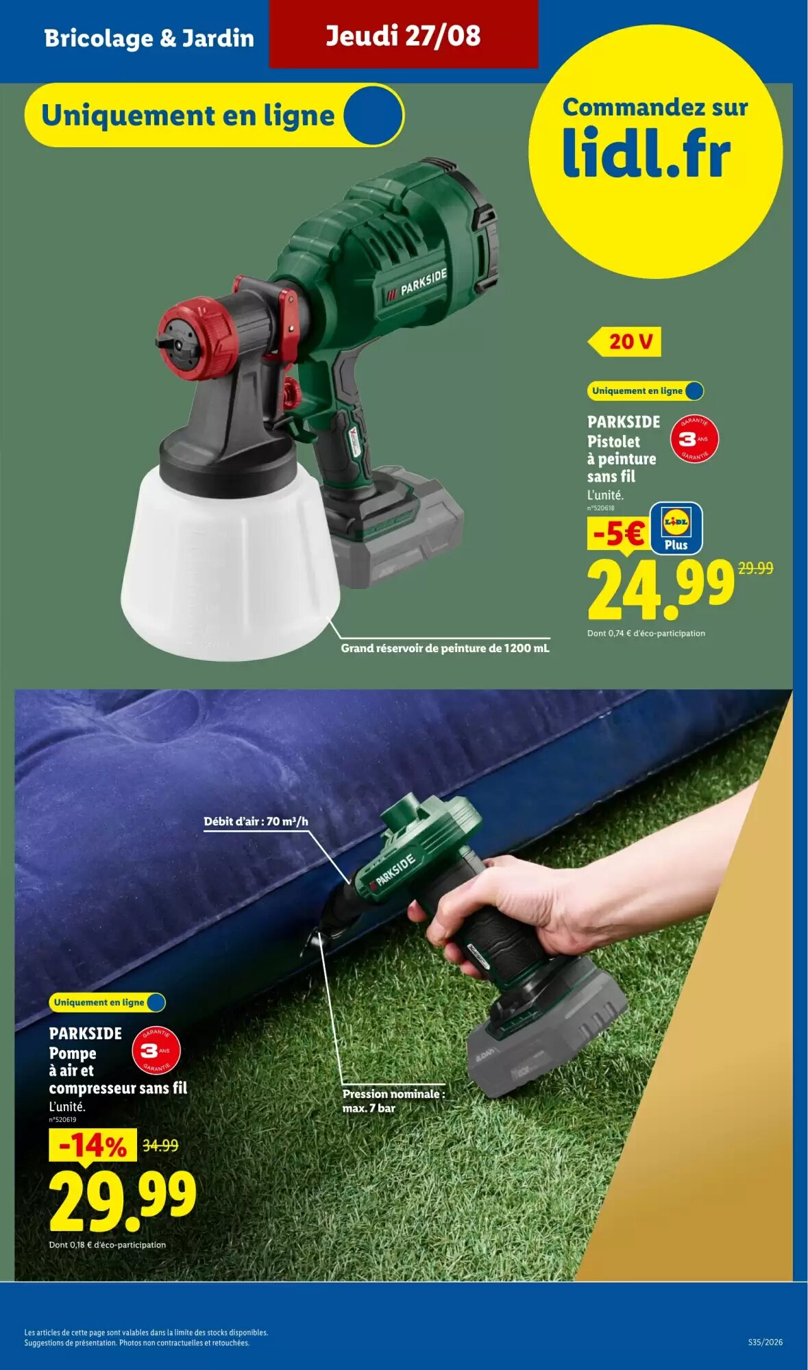 Prospectus promotionnel Lidl valable à partir du 27/08/2026 - Page 7.