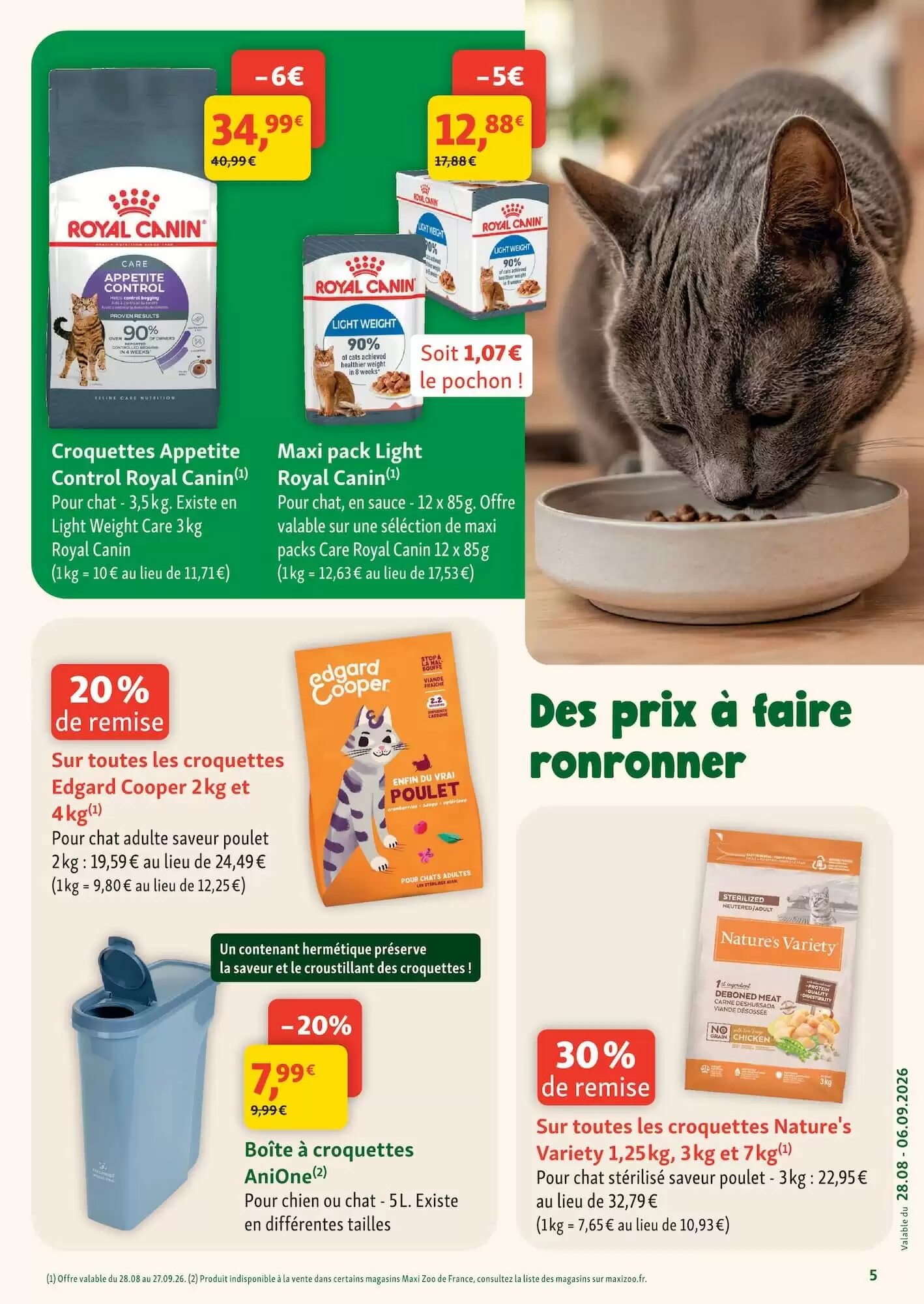 Prospectus promotionnel Maxi Zoo valable à partir du 28/08/2026 - Page 5.