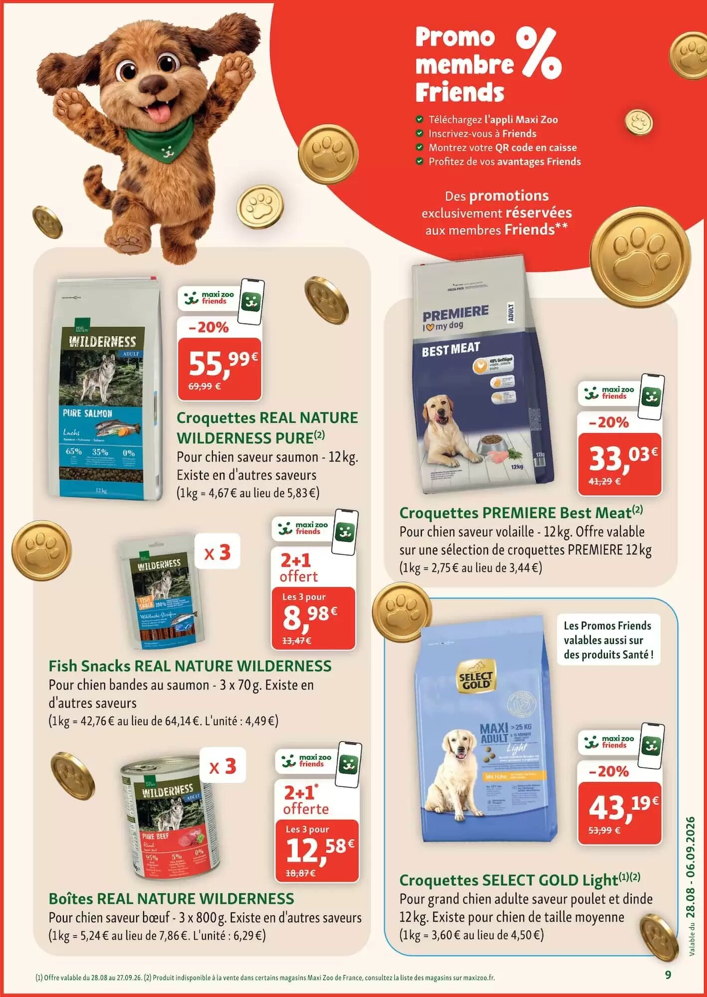 Prospectus promotionnel Maxi Zoo valable à partir du 28/08/2026 - Page 9.