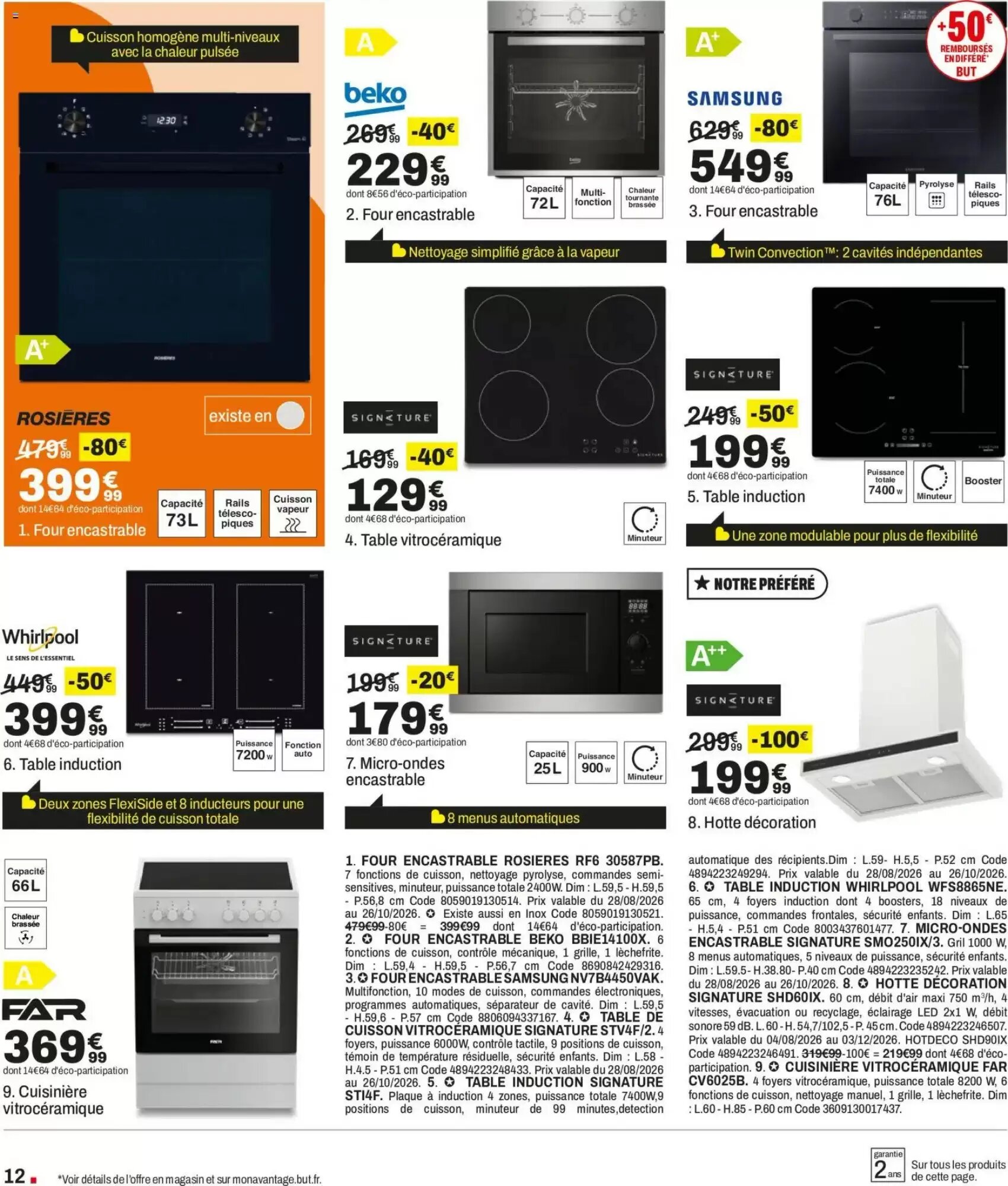 Prospectus promotionnel BUT valable à partir du 28/08/2026 - Page 12.