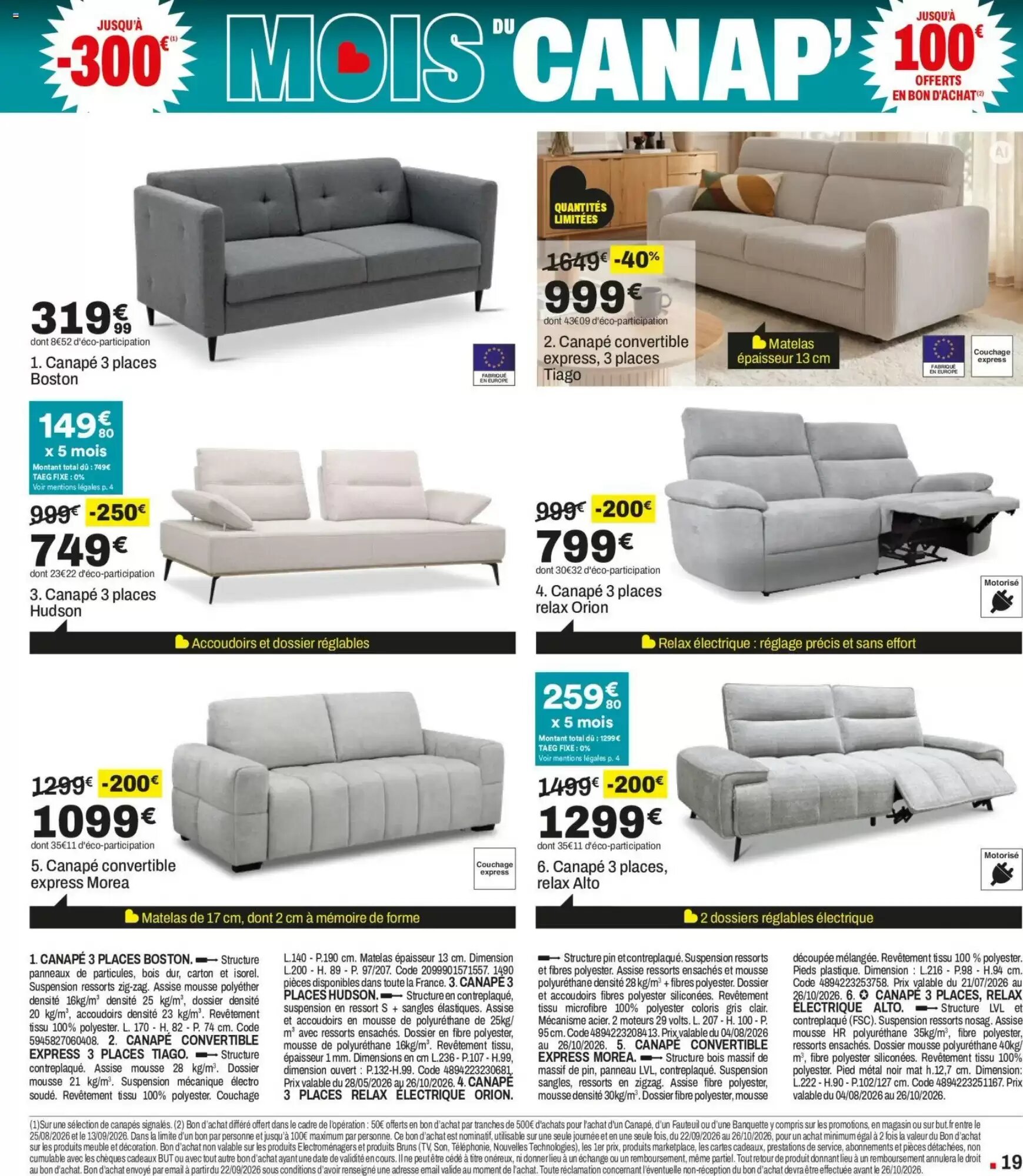 Prospectus promotionnel BUT valable à partir du 28/08/2026 - Page 19.