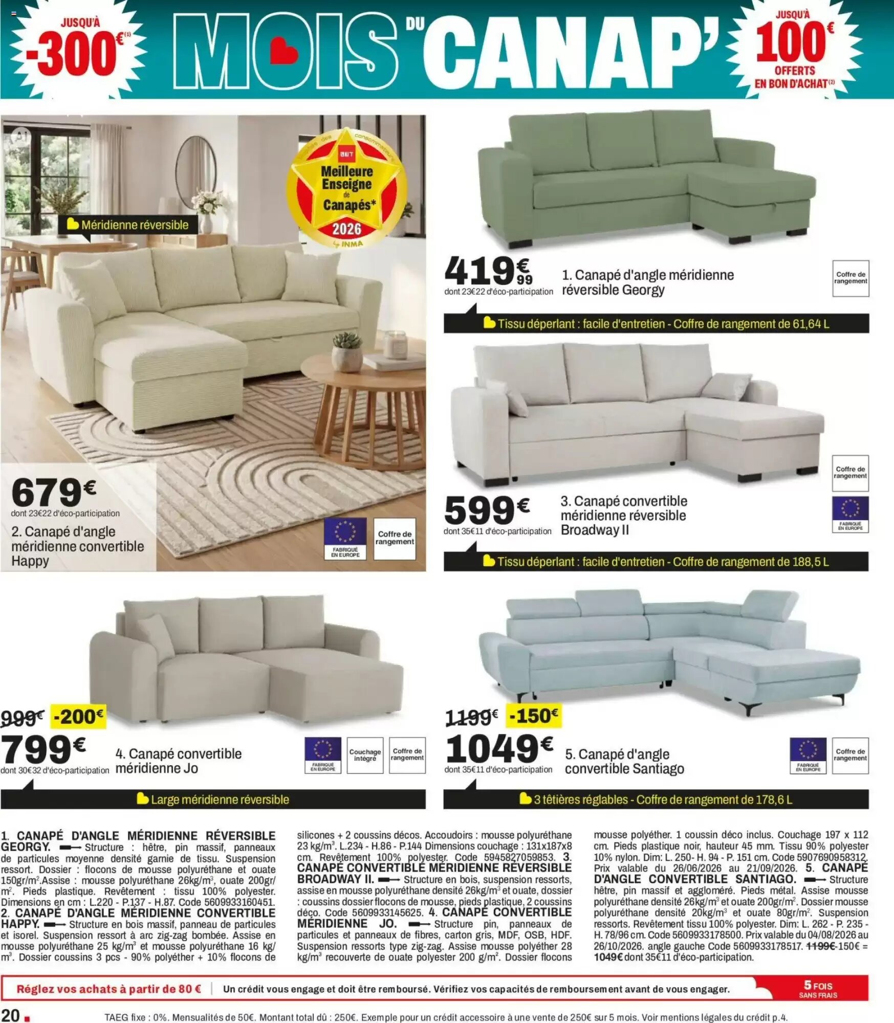 Prospectus promotionnel BUT valable à partir du 28/08/2026 - Page 20.