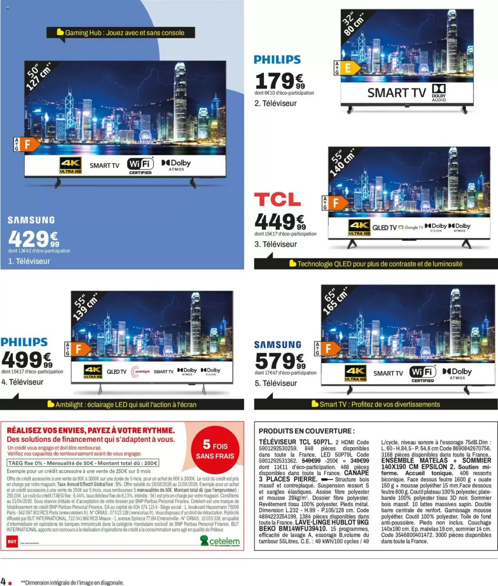Prospectus promotionnel BUT valable à partir du 28/08/2026 - Page 4.