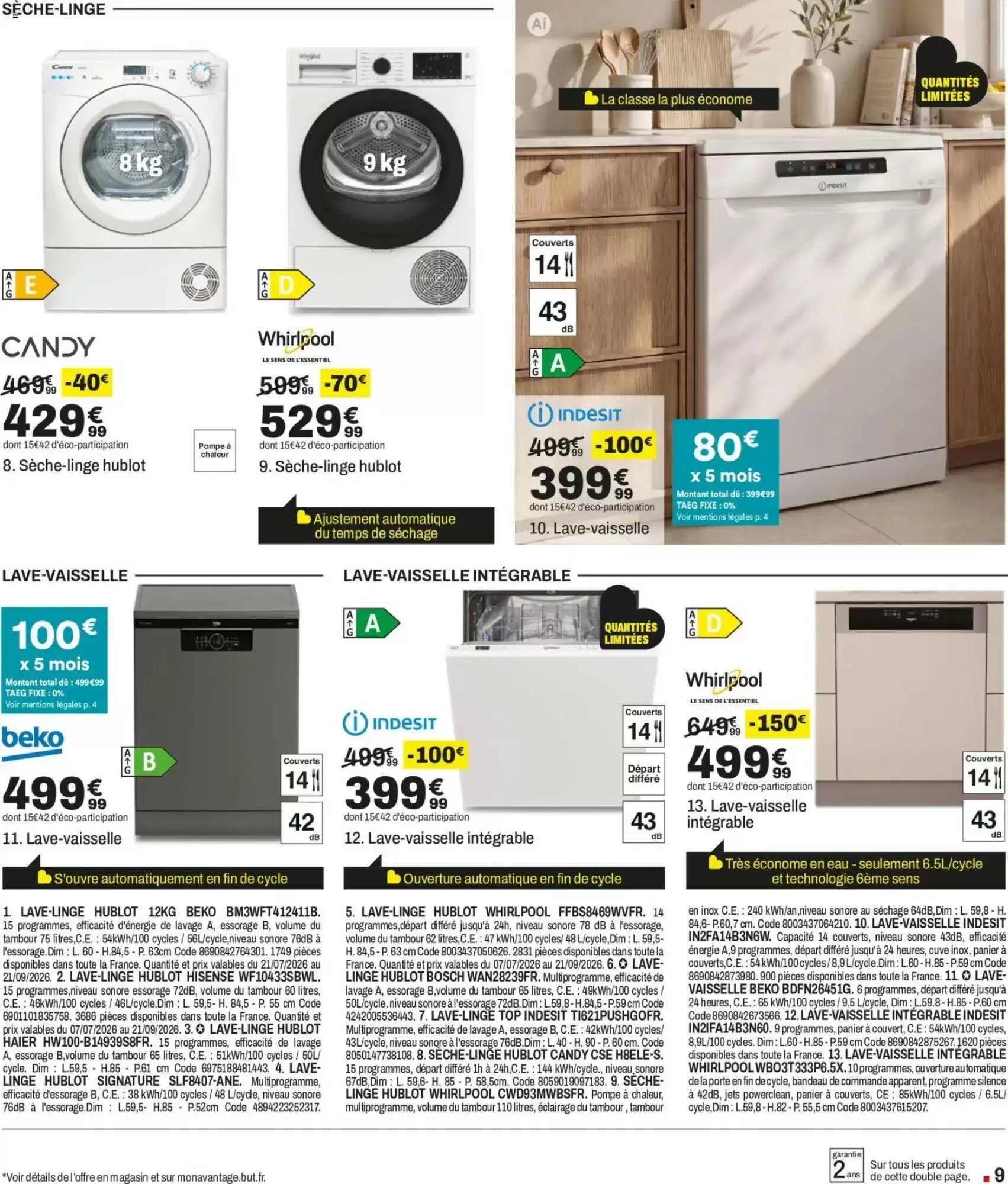 Prospectus promotionnel BUT valable à partir du 28/08/2026 - Page 9.