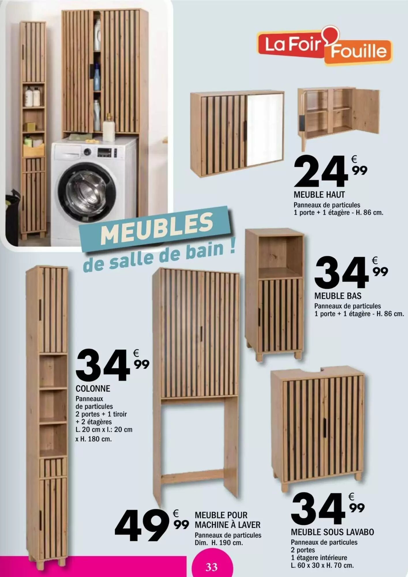 Prospectus promotionnel La Foir'Fouille valable à partir du 29/08/2026 - Page 33.