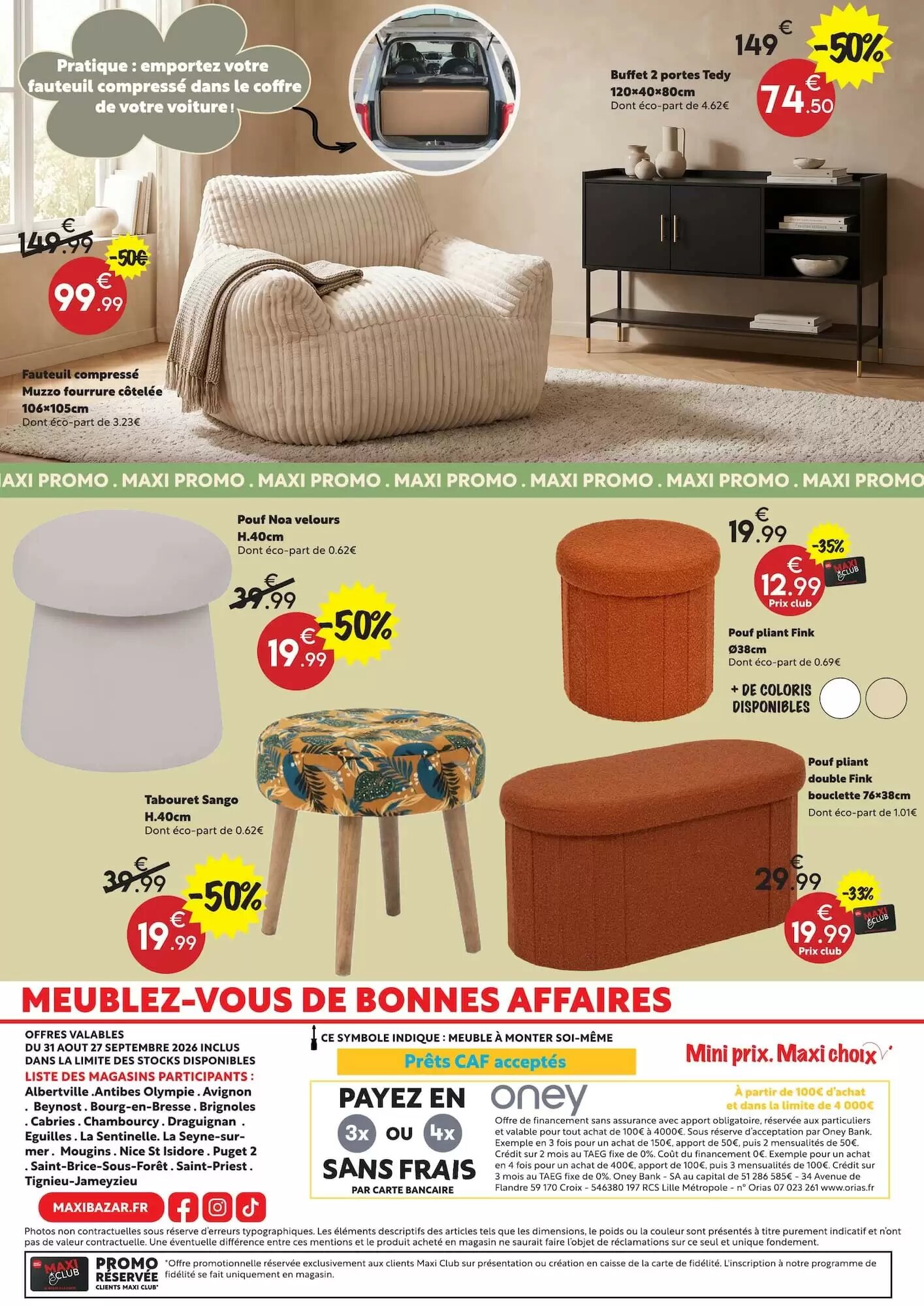 Prospectus promotionnel Maxi Bazar valable à partir du 31/08/2026 - Page 18.
