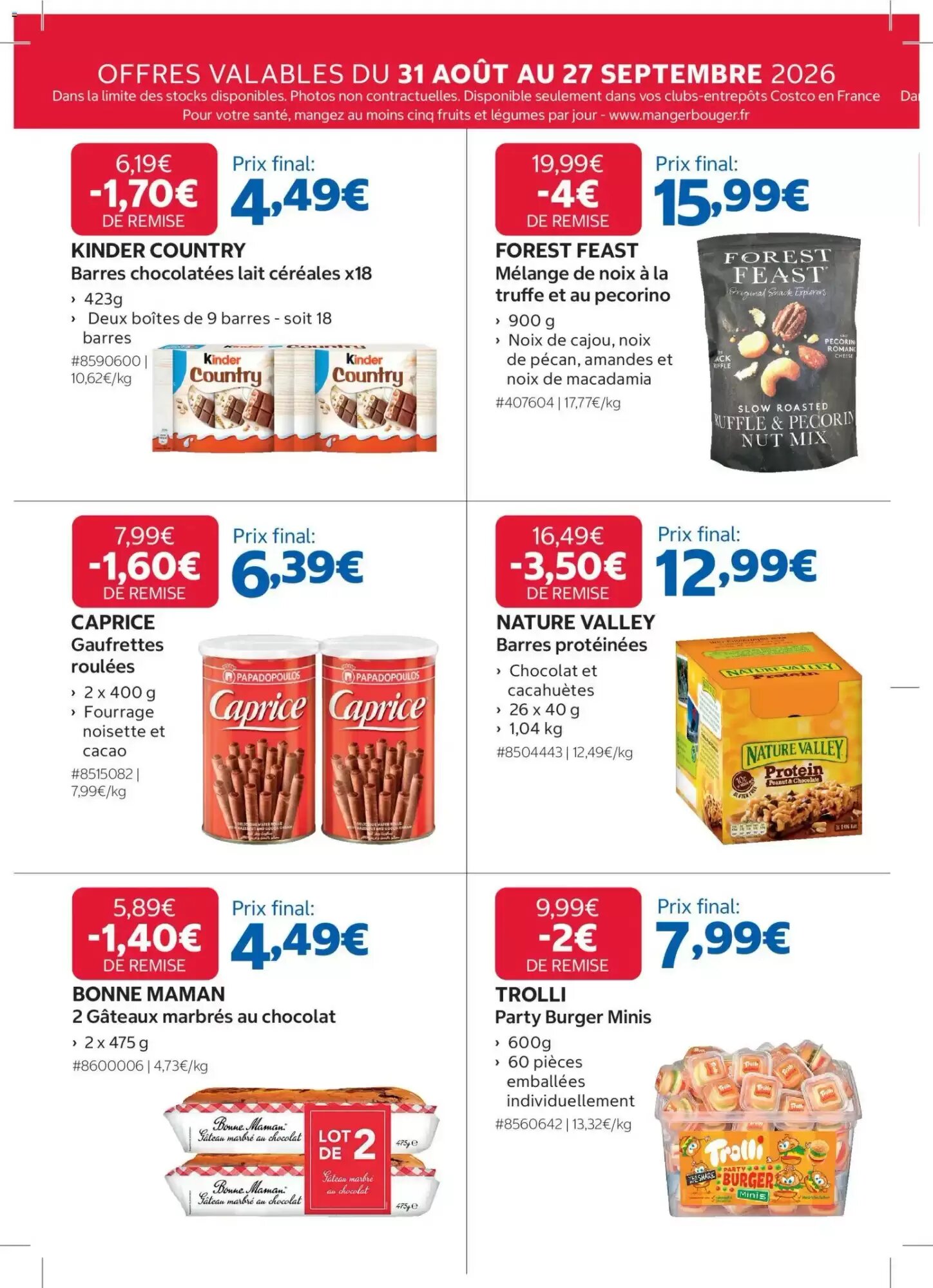 Prospectus promotionnel Costco valable à partir du 31/08/2026 - Page 10.