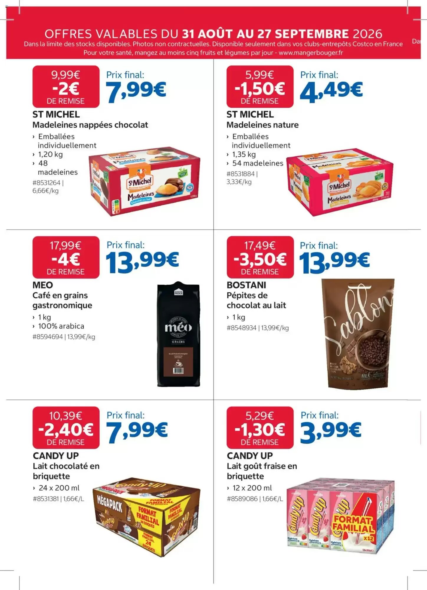 Prospectus promotionnel Costco valable à partir du 31/08/2026 - Page 12.