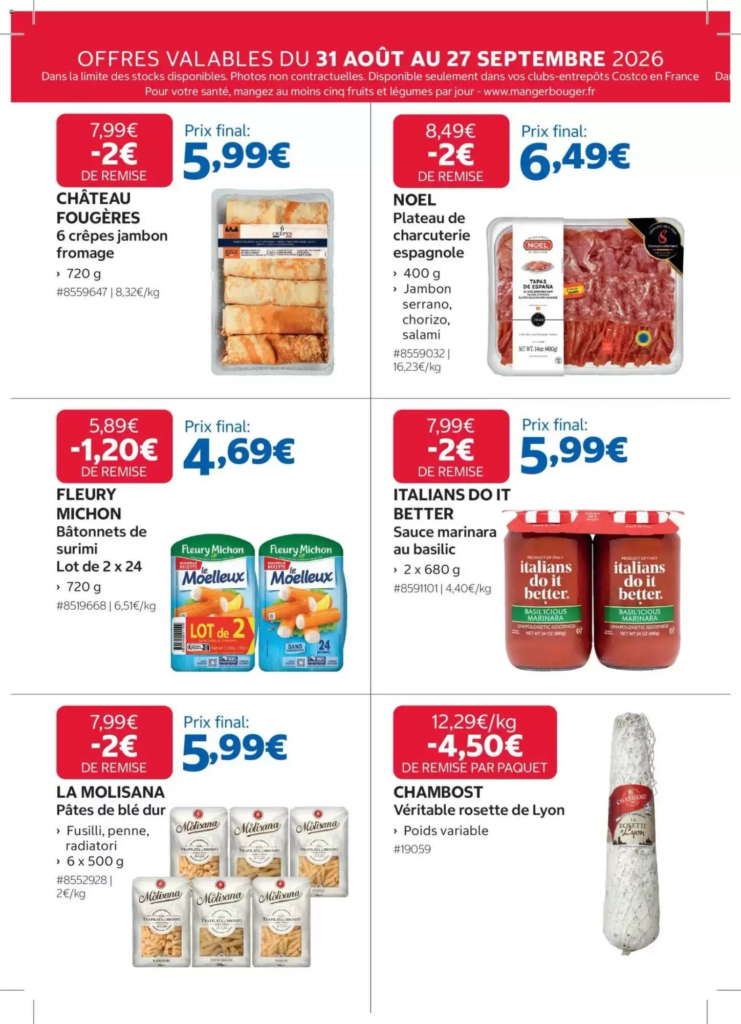 Prospectus promotionnel Costco valable à partir du 31/08/2026 - Page 14.