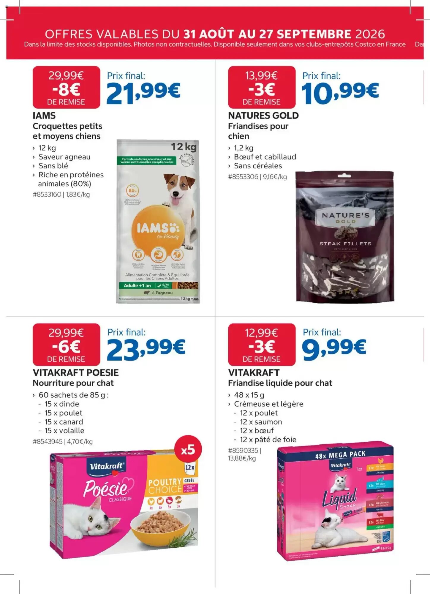 Prospectus promotionnel Costco valable à partir du 31/08/2026 - Page 16.