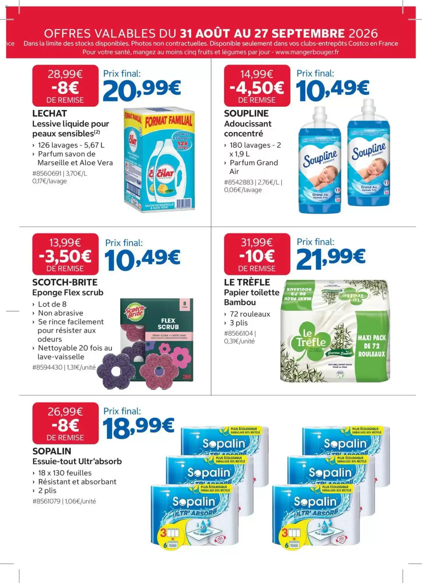 Prospectus promotionnel Costco valable à partir du 31/08/2026 - Page 19.