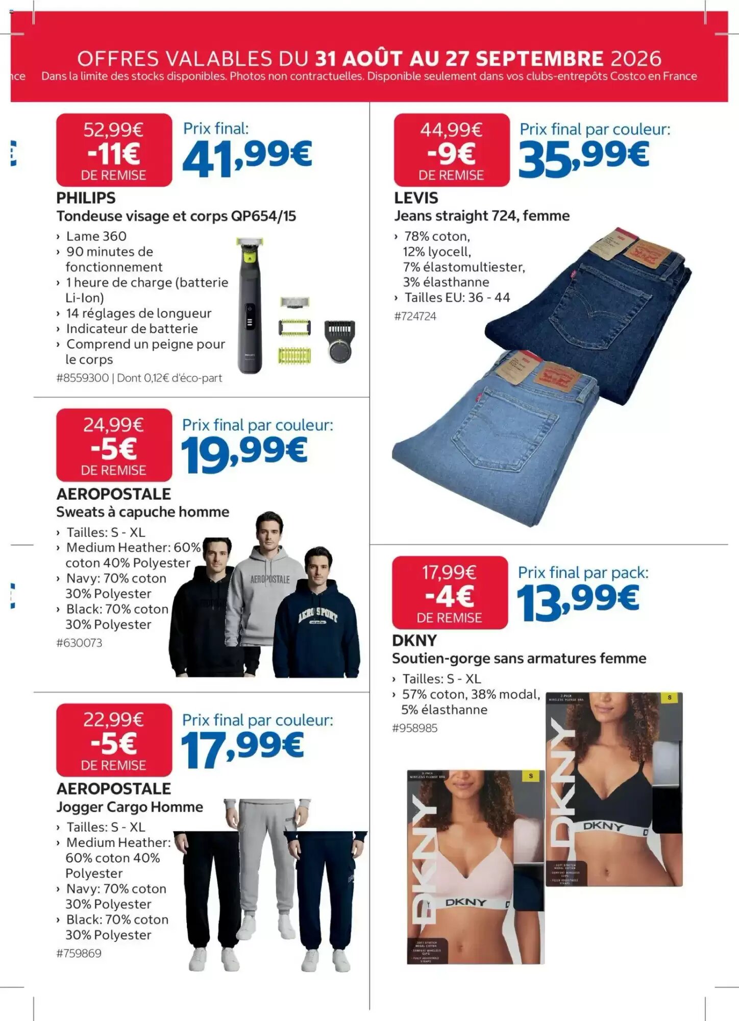 Prospectus promotionnel Costco valable à partir du 31/08/2026 - Page 3.