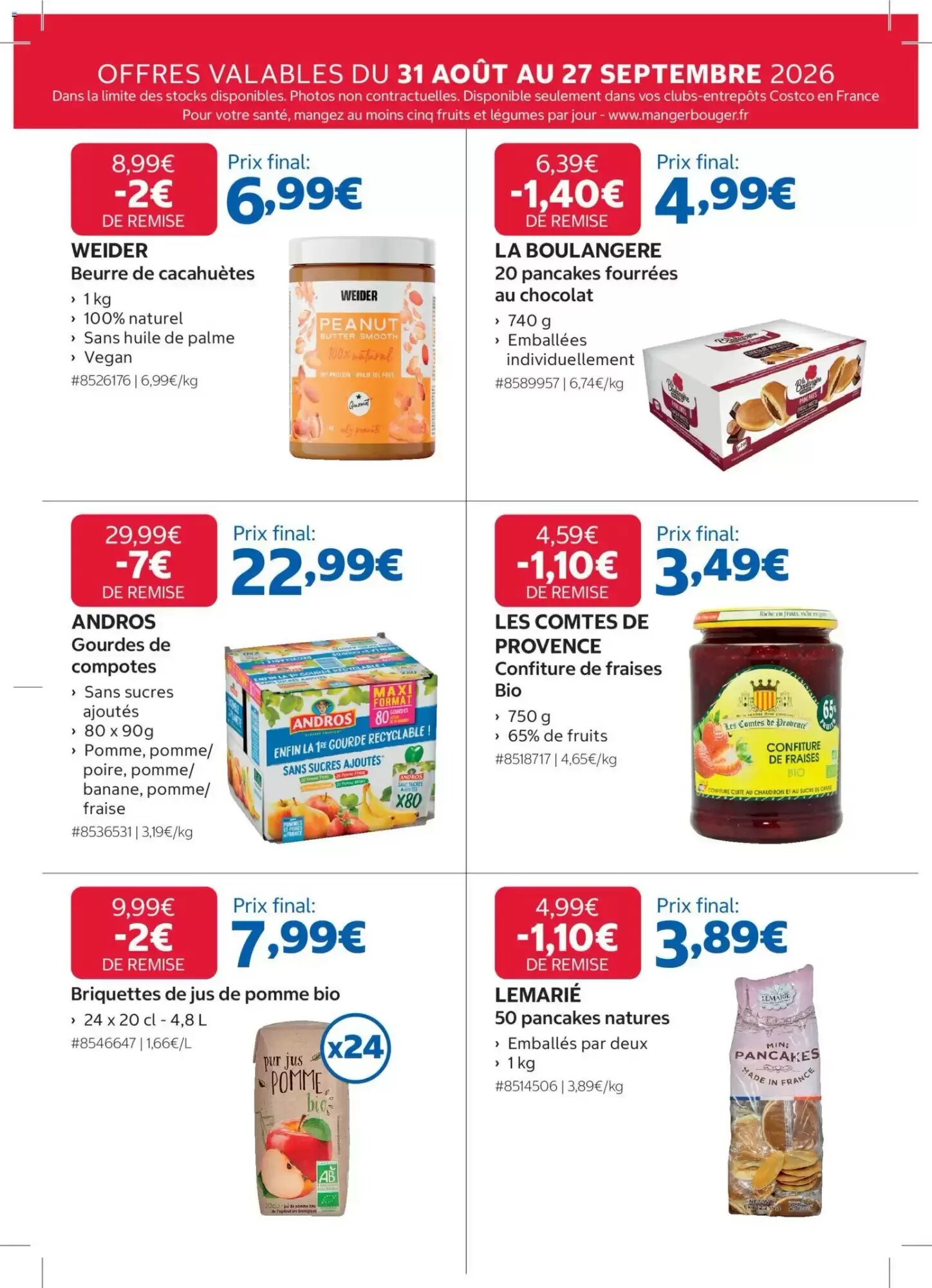 Prospectus promotionnel Costco valable à partir du 31/08/2026 - Page 9.
